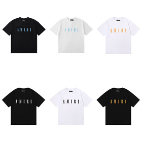 AMIRI slim-fit short-sleeved heavy-weight pure cotton T-shirt-5224  